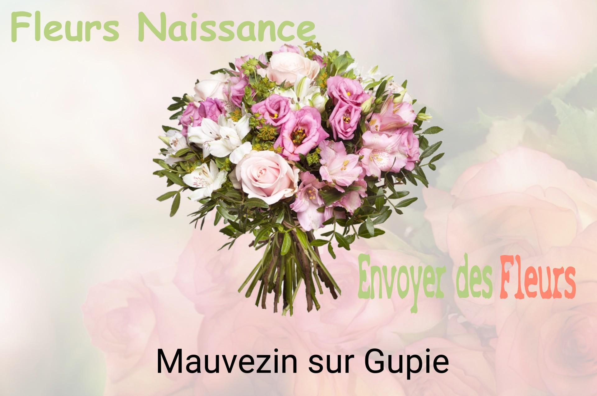 Bouquet de fleurs de naissance livré à Mauvezin-sur-Gupie
