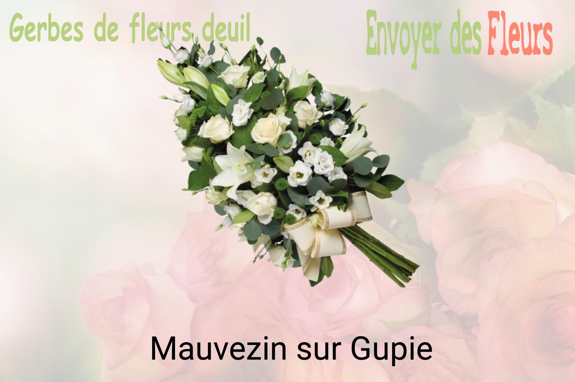 Gerbe de fleurs de deuil livrée à Mauvezin-sur-Gupie